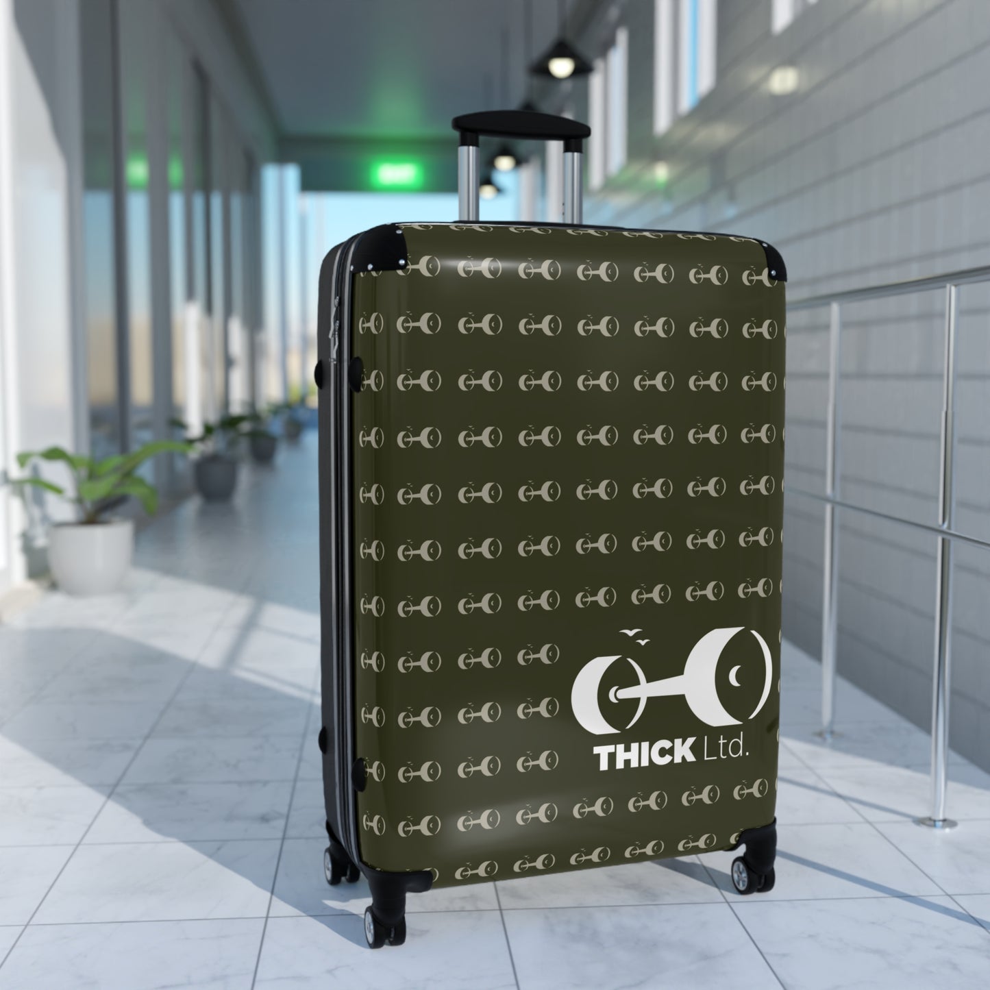 Stylish Travel Suitcase with Graphic Design