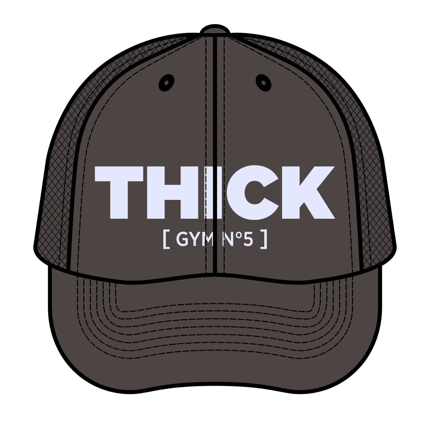 Thick Gym Retro Trucker Hat / Workout Cap