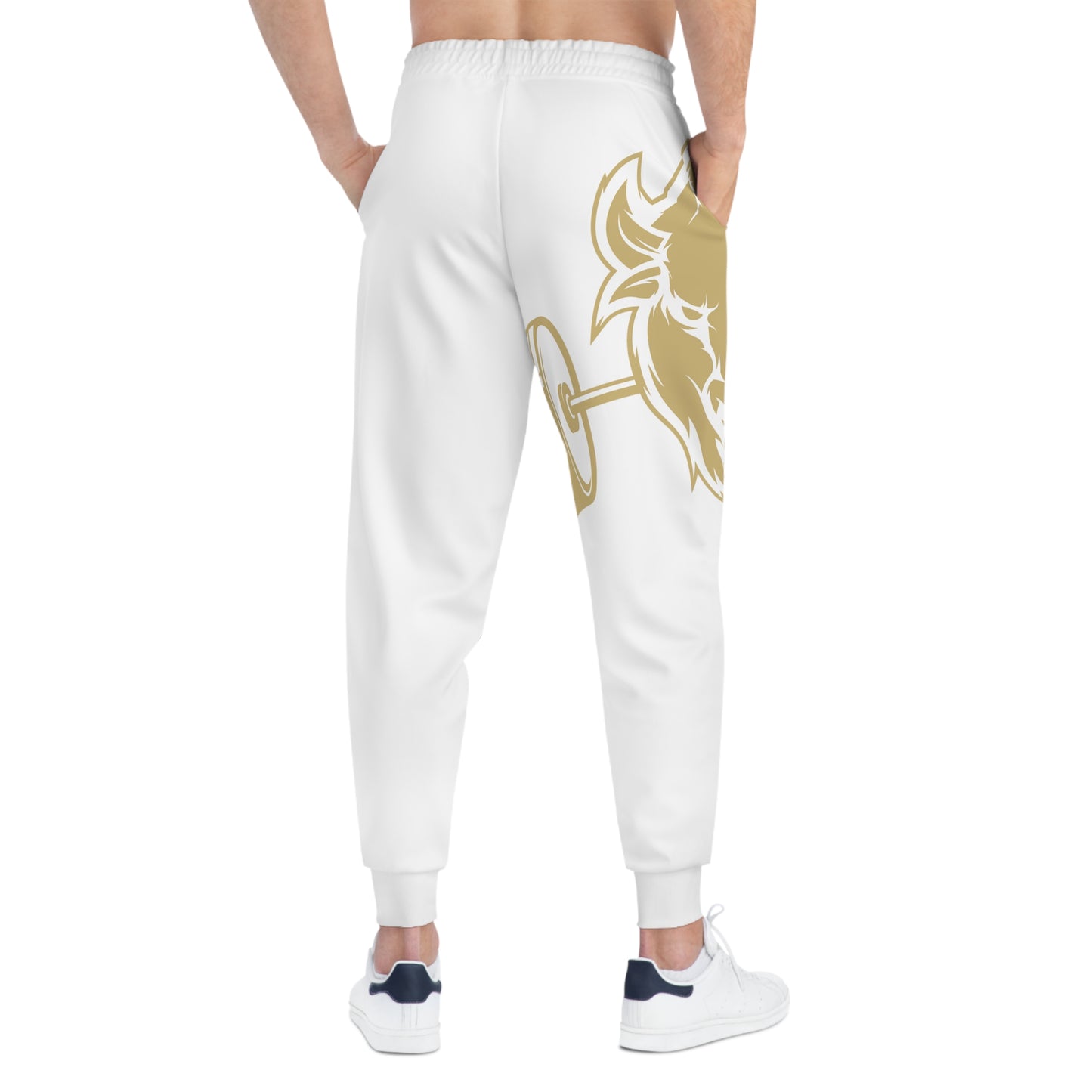 CU Barbell Powerlifting Warm-Up Joggers (White)